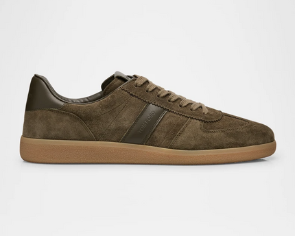 Men's Tom Ford  Archer Suede Olive Sneakers