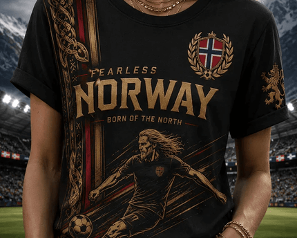 Norway FIFA World Cup 2026 T-Shirt Fearless Norway Born Of The North Tee Awesome Gift