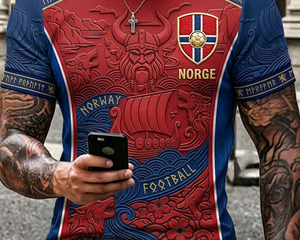 Norway FIFA World Cup 2026 T-Shirt Norway National Team FIFA WC Merch Gift Ideas For Soccer Lovers