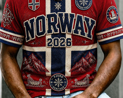 Norway FIFA World Cup 2026 T-Shirt Norway National Team FIFA WC Merch Soccer Birthday Gifts Ideas
