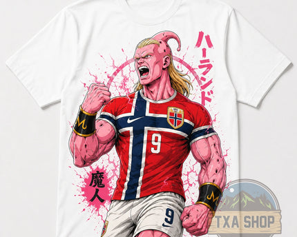 Erling Haaland Norway Majin Buu Parody T-Shirt