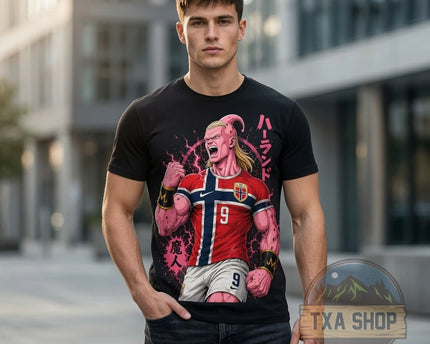 Erling Haaland Norway Majin Buu Parody T-Shirt