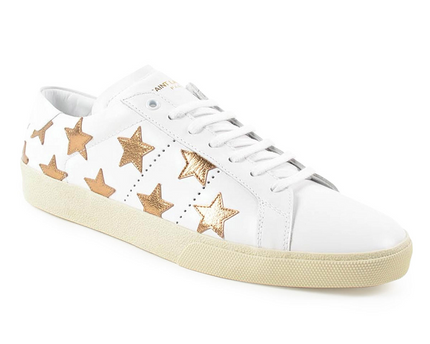 Men's Saint Laurent Court Classic SL06 Gold Sneakers