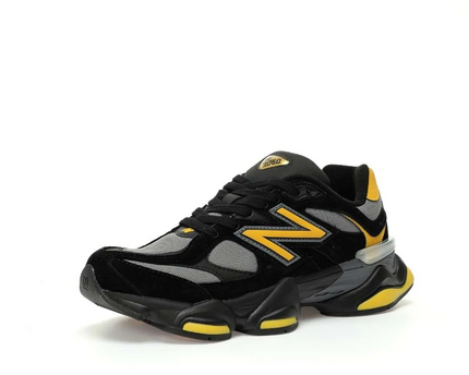 Men's New Balance 9060 'Black Grey Yellow' Shoes