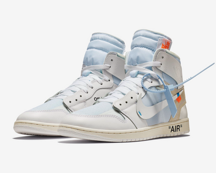 Men's Air Jordan 1 High 'High Off-White White’ Shoes