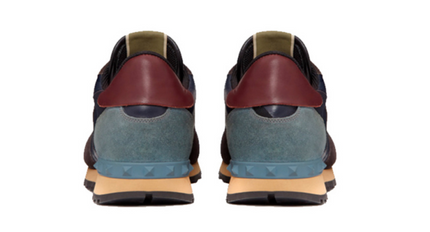 Men's Valentino Camo Rock Runners Camouflage Blue Sneakers