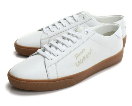 Men's Saint Laurent Court Classic SL06 Optic White Gum Sneakers