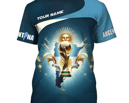 Personalized Argentina 2026 FIFA World Cup T-Shirt Argentina 2026 World Cup Outfit Soccer Gift