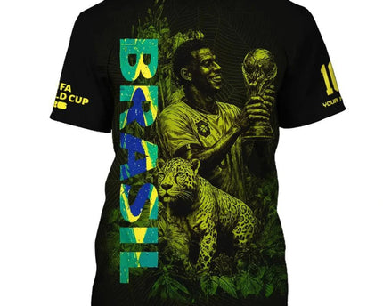 Personalized Brazil FIFA World Cup 2026 T-Shirt Brazil World Cup Shirt Soccer Fan Merch