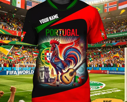Personalized Portugal FIFA World Cup 2026 T-Shirt World Cup Portugal 2026 Merch Fan Gift