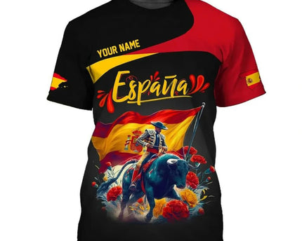 Personalized Spain FIFA World Cup 2026 T-Shirt Espana World Cup 2026 Shirt Football Fan Gear