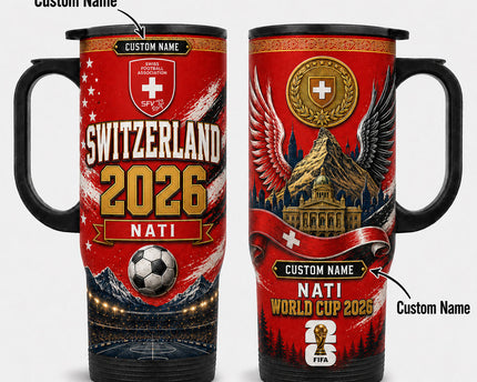 Personalized Switzerland World Cup 2026 Merch Switzerland National Team Tumbler