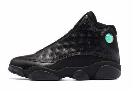 Men's Nike Air Jordan 13 Retro Triple Black Shoes