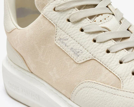 Men's Louis Vuitton Beverly Hills Trainer Cream Sneakers