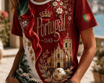 Portugal FIFA World Cup Cheering Art Shirt World Cup 2026 Merch Best Gift For Portugese