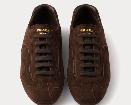 Men's Prada Montecarlo Re-Edition 2005 Leather Dark Brown Sneakers
