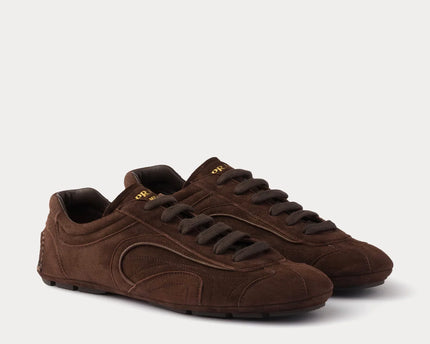 Men's Prada Montecarlo Re-Edition 2005 Leather Dark Brown Sneakers