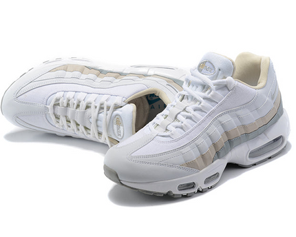 Men's Nike Air Max 95 Grey & White Shoes