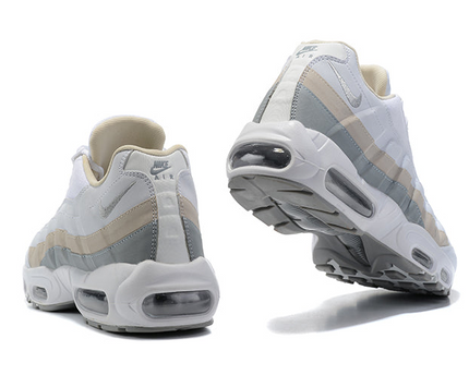 Men's Nike Air Max 95 Grey & White Shoes