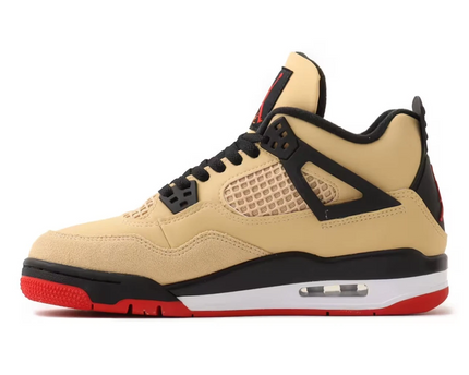 Men's Nike Air Jordan 4 Sesame Black Shoes