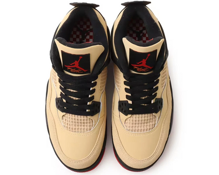 Men's Nike Air Jordan 4 Sesame Black Shoes