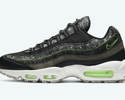 Men's Nike Air Max 95 Black Green Shoes
