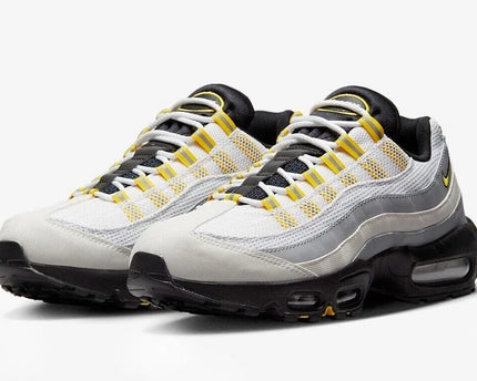 Men's Nike Air Max 95 Black-White-Yellow Shoes