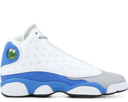 Men's Nike Air Jordan 13 Retro White Italy Blue Shoes