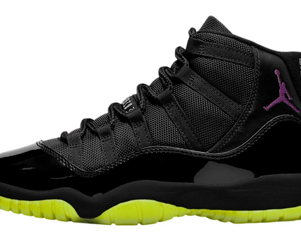 Men's Nike Air Jordan 11 Black Barely Volt Shoes