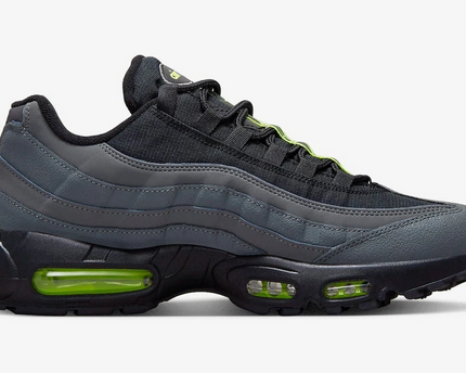 Men's Nike Air Max 95 Grey Black Neon Shoes