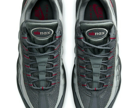 Men's Nike Air Max 95 Grey Red Shoes