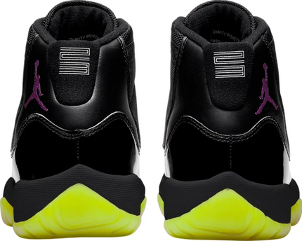 Men's Nike Air Jordan 11 Black Barely Volt Shoes