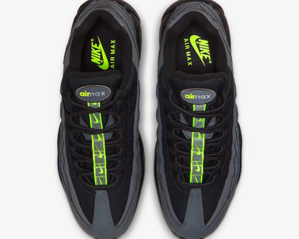 Men's Nike Air Max 95 Grey Black Neon Shoes