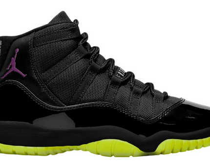 Men's Nike Air Jordan 11 Black Barely Volt Shoes