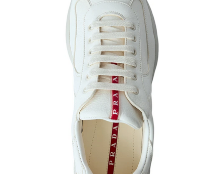 Men's Prada America's Cup Ivory Sneakers