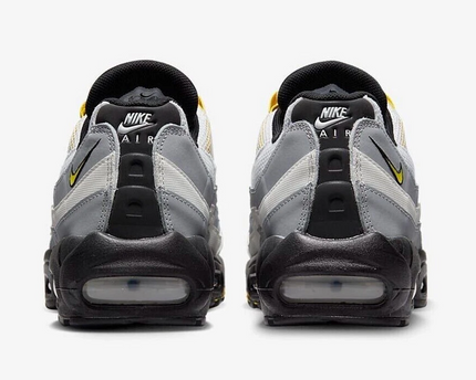 Men's Nike Air Max 95 Black-White-Yellow Shoes