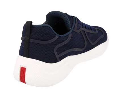 Men's Prada America's Cup Navy Blue White Sneakers