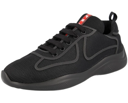Men's Prada America's Cup Black Sneakers