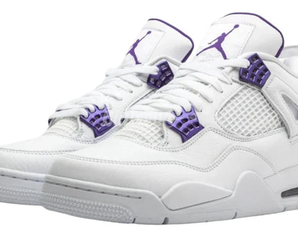 Men's Nike Air Jordan 4 Retro Metallic Purple Shoes