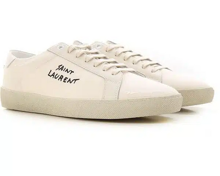 Men's Saint Laurent Court Classic SL06 Cream Sneakers