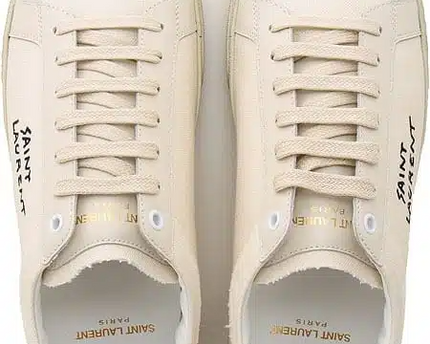 Men's Saint Laurent Court Classic SL06 Cream Sneakers