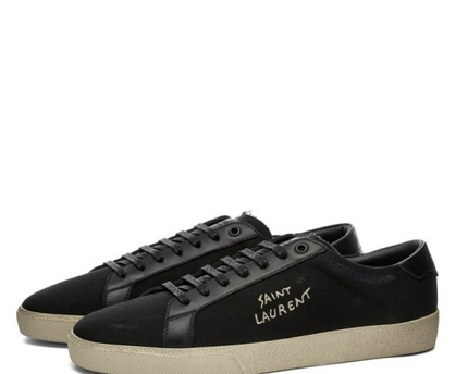 Men's Saint Laurent Court Classic SL06 Black Sneakers