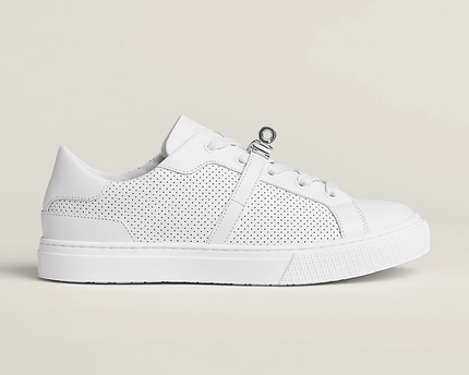 Men's Hermes Day White Sneakers