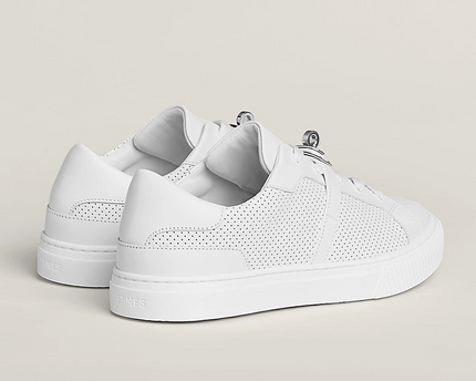 Men's Hermes Day White Sneakers