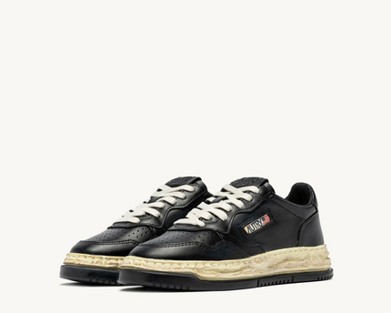 Autry x Maison Mihara Yasuhiro Medalist Low Leather Black Sneakers