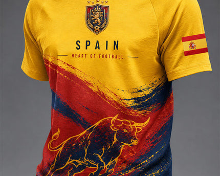 Spain FIFA World Cup 2026 Merch Spain Heart Of Football T-Shirt Gifts For Supporters