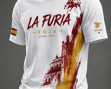 Spain FIFA World Cup 2026 T-Shirt La Furia Roja Espana Soccer Bull Merch Gifts For Fan
