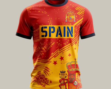 Spain FIFA World Cup 2026 T-Shirt Soccer Clothes 2026 World Cup Gear