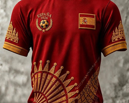 Spain FIFA World Cup 2026 T-Shirt Spain Soccer Lover Clothing World Cup 2026 Gears