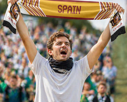 Spain Football Nations 2026 Soccer Scarf Sporty Pattern